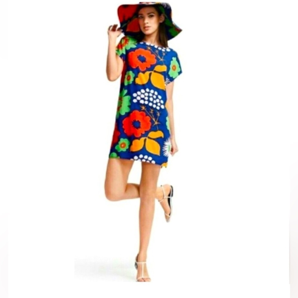 Marimekko for Target Kukkatori Floral Print
Shift Dress Sz Small Colorful Summer